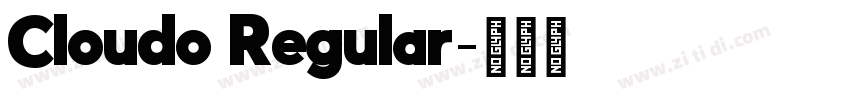 Cloudo Regular字体转换